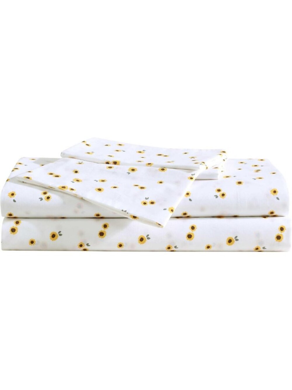 Queen Sheet Set - 100% Cotton Percale Bedding, Deep Pocket, Crisp & Cool, Yellow
